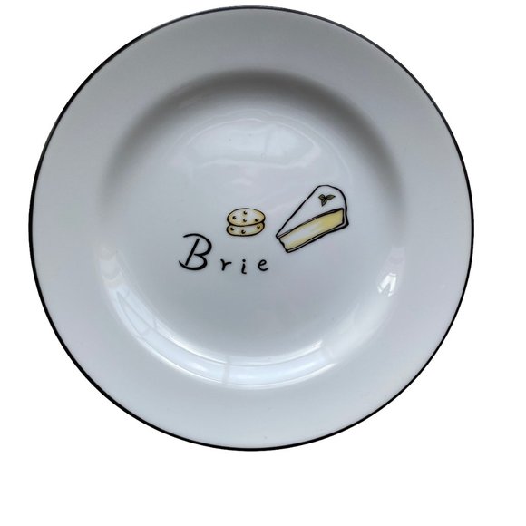 Pottery Barn Cheese Appetizer Cocktail Party Football Entertain Plates Set Of 4 - Picture 7 of 10